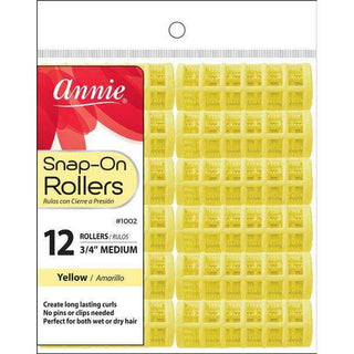 Annie Snap - On Rollers Size M 12Ct Yellow *1002 - Beautylicious Canada