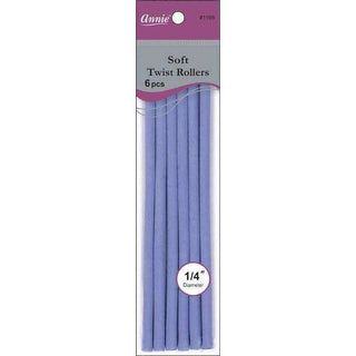 Annie Soft Twist Roller 1/4" XL Lavender (6pcs) *1198 - Beautylicious Canada