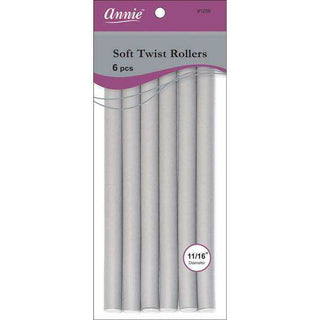 Annie Soft Twist Rollers 11/16" XL Gray (6pcs) *1209 - Beautylicious Canada