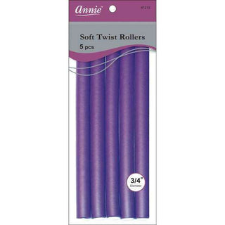 Annie Soft Twist Rollers 3/4" XL Purple (5pcs) *1210 - Beautylicious Canada