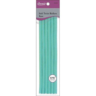 Annie Soft Twist Rollers 5/16" XL Green (6pcs) *1211 - Beautylicious Canada