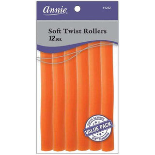 Annie Soft Twist Rollers 5/8" Orange Value Pack (12pcs) *1252 - Beautylicious Canada