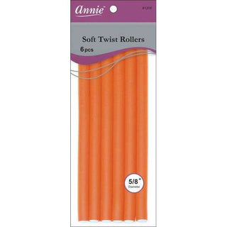 Annie Soft Twist Rollers 5/8" XL Orange (6pcs) *1208 - Beautylicious Canada