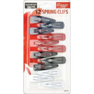 Annie Spring Clips 5Cm 12Ct Asst Color *3177 - Beautylicious Canada