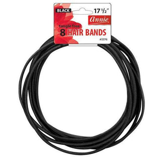 Annie Tangle Free Hair Band 17.5 Inch 8ct Black *3376 - Beautylicious Canada