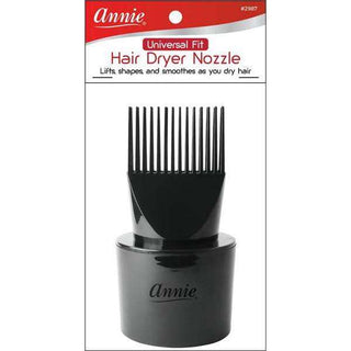 Annie Universal Fit Hair Dryer Nozzle Black - Beautylicious Canada