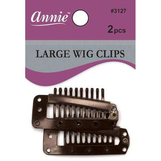 Annie Wig Clips L 2Ct Brown *3127 - Beautylicious Canada