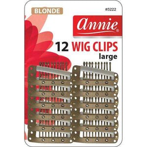 Annie Wig Clips Large 12Ct Blonde *3222 - Beautylicious Canada