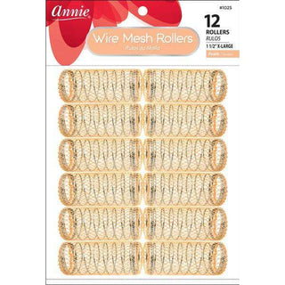 Annie Wire Mesh Rollers XL 12Ct Peach *1025 - Beautylicious Canada