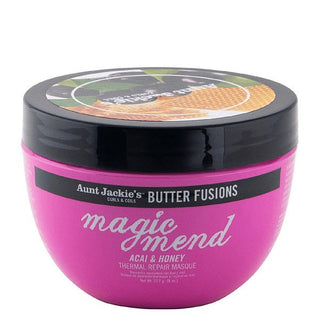AUNT JACKIE'S Butter Fusions Magic Mend Acai & Honey Thermal Repair Masque 8oz - Beautylicious Canada