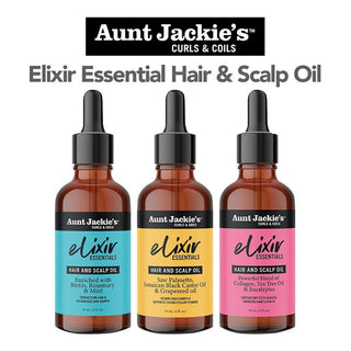 AUNT JACKIES ELIXER ESSENTIALS HAIR & SCALP OIL 2OZ - Beautylicious Canada