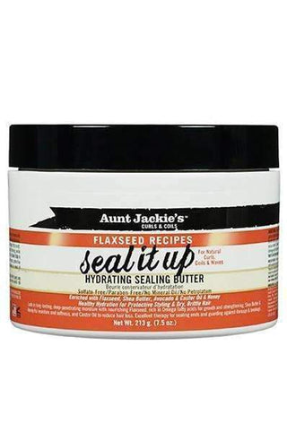 AUNT JACKIE'S Flaxseed Seal It Up Hydrating Sealing Butter (7.5oz) - Beautylicious Canada