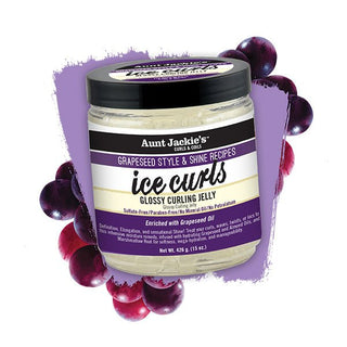 Aunt Jackie’s Grapeseed style & shine recipes ice curls glossy curling jelly 15oz - Beautylicious Canada