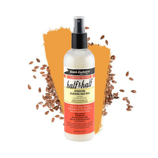AUNT JACKIE'S HALF&HALF HYDRATING SILKENING HAIR MILK 12OZ - Beautylicious Canada