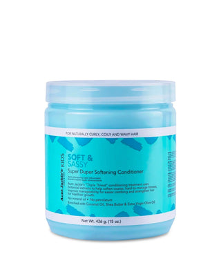 AUNT JACKIES KIDS Soft & Sassy Super Duper Softening Conditioner 15oz - Beautylicious Canada