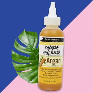 AUNT JACKIE’S NATURAL GROWTH OIL BLENDS - REPAIR MY HAIR – ARGAN 4OZ - Beautylicious Canada