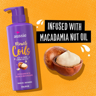 AUSSIE MIRACLE COILS SULFATE FREE SHAMPOO 16OZ - Beautylicious Canada