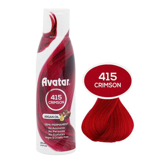 AVATAR SEMI PERMANENT HAIR COLOR 415 CRIMSON 4.2OZ - Beautylicious Canada