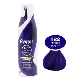 AVATAR SEMI PERMANENT HAIR COLOR 422 SECRET VIOLET 4.2OZ - Beautylicious Canada