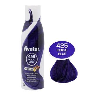 AVATAR SEMI PERMANENT HAIR COLOR 425 INDIGO BLUE 4.2 OZ - Beautylicious Canada
