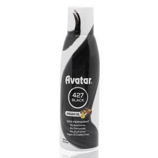 AVATAR SEMI PERMANENT HAIR COLOR 427 BLACK 4.2OZ - Beautylicious Canada