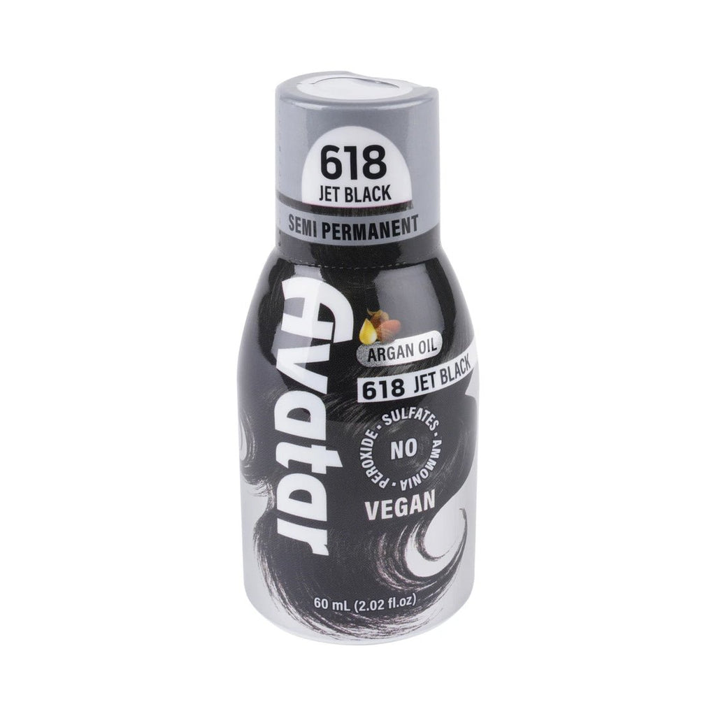 AVATAR SEMI PERMANENT HAIR COLOR 618 JET BLACK 2OZ - Beautylicious Canada
