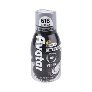 AVATAR SEMI PERMANENT HAIR COLOR 618 JET BLACK 2OZ - Beautylicious Canada