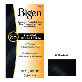 BIGEN PERMANENT POWDER HAIR COLOR 88 - BLUE BLACK - Beautylicious Canada
