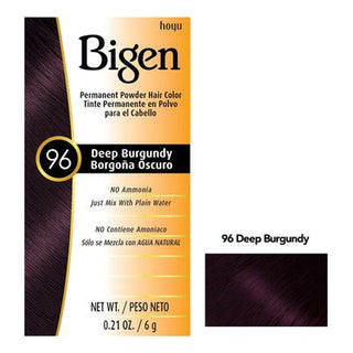 BIGEN PERMANENT POWDER HAIR COLOR 96 - DEEP BURGUNDY - Beautylicious Canada