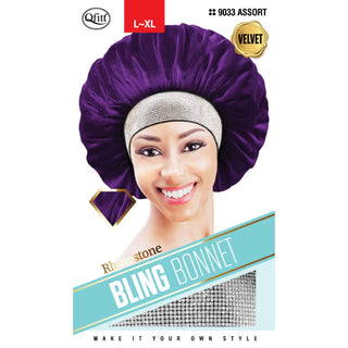 QFITT RHINESTONE BLING BONNET * 9033