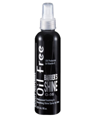 BONFI NATURAL OIL FREE BARBER'S SHINE G - 56 PRO FINISHING & SMOOTHING SPRAY 8OZ - Beautylicious Canada