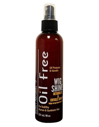 BONFI NATURAL OIL FREE WIG SHINE DETANGLER & CUTICLE SEALER 8OZ - Beautylicious Canada