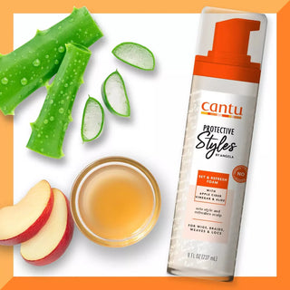 Cantu Protective Apple Cider Set & Refresh Foam