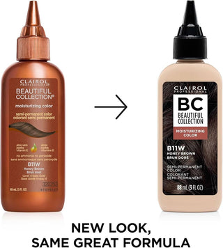CLAIROL PROFESSIONAL BC SEMI - PERM. COLOR - B11W HONEY BROWN 3OZ - Beautylicious Canada