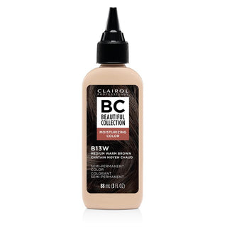 CLAIROL PROFESSIONAL BC SEMI - PERM. COLOR - B13W MEDIUM WARM BROWN 3OZ - Beautylicious Canada