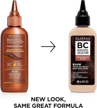 CLAIROL PROFESSIONAL BC SEMI - PERM. COLOR - B14W CEDAR RED BROWN 3OZ - Beautylicious Canada