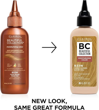 CLAIROL PROFESSIONAL BC SEMI - PERM. COLOR - B33W HONEY BLONDE 3OZ - Beautylicious Canada