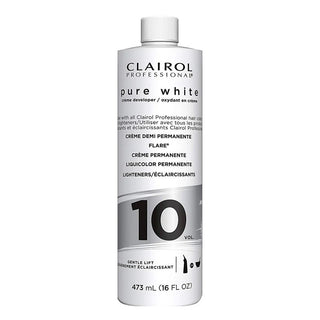 CLAIROL PROFESSIONAL PURE WHITE 1O VOL. CRÈME DEVELOPER 16OZ - Beautylicious Canada