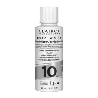 CLAIROL PROFESSIONAL PURE WHITE 1O VOL. CRÈME DEVELOPER 2OZ - Beautylicious Canada