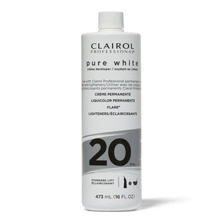CLAIROL PROFESSIONAL PURE WHITE 2O VOL. CRÈME DEVELOPER 16OZ - Beautylicious Canada