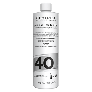 CLAIROL PROFESSIONAL PURE WHITE 4O VOL. CRÈME DEVELOPER 16OZ - Beautylicious Canada