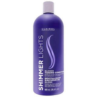 CLAIROL PROFESSIONAL SHIMMER LIGHTS BLONDE TONING CONDITIONER 31.5OZ - Beautylicious Canada