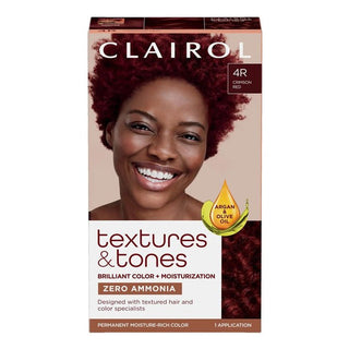 CLAIROL TEXTURES & TONES Permanent Hair Color Kit 4R RED HOT RED - Beautylicious Canada