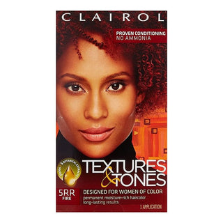 CLAIROL TEXTURES & TONES Permanent Hair Color Kit 5RR FIRE - Beautylicious Canada