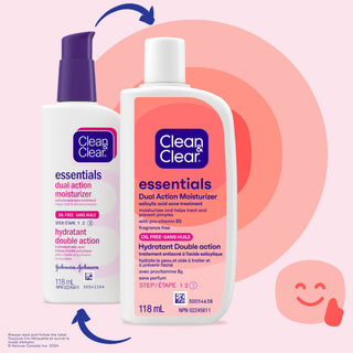 CLEAN&CLEAR DUAL ACTION MOIST 4OZ - Beautylicious Canada