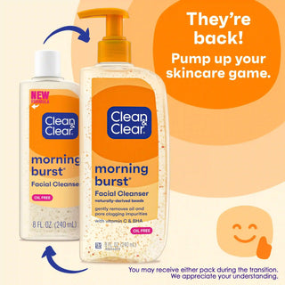 CLEAN&CLEAR MORNING BURST FACIAL CLEAN 8OZ - Beautylicious Canada