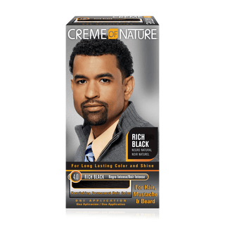CREME OF NATURE NOURISHING PERMANENT HAIR COLOR RICH BLACK 4.0 - Beautylicious Canada
