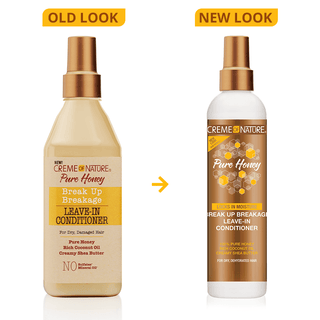 CREME OF NATURE PURE HONEY BREAK UP BREAKAGE LEAVE - IN CONDITIONER 8oz - Beautylicious Canada