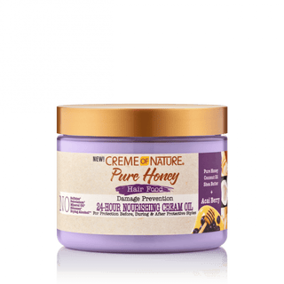 CREME OF NATURE Pure Honey Hair Food Acai Berry 24 Hour Nourishing Cream Oil 4.7OZ - Beautylicious Canada