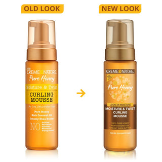 CREME OF NATURE PURE HONEY MOISTURE & TWIST CURLING MOUSSE 7oz - Beautylicious Canada